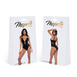 Mapalé Fenna - Bodysuit - L/XL - Glanzend Zwart (190602103756)
