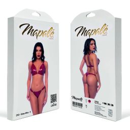 Mapalé Twee-delige Bh-set - S - Glanzend Wijnrood (190602113120)