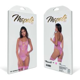 Mapalé Bloemige Visnet Bodysuit Set - Één Maat - Bubbelgum Roze (190602203890)