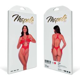 Mapalé Open Cup Visnet Bodysuit met Handschoenen - One Size - Rood (190602299275)