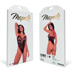 Mapalé Slangen Visnet Bodysuit - Één Maat - Zwart/Rood (190602299152)