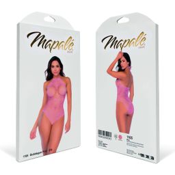 Mapalé Hart Visnet Bodysuit met Hartdetail - One Size - Bubbelgum Roze (190602299343)