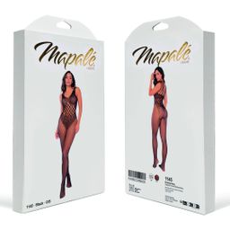 Mapalé Leopard Fishnet Bodystocking - Één maat - Zwart (190602299091)
