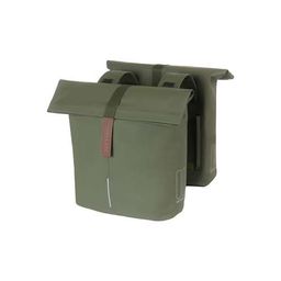 Basil fietstas dubbel City moss green 28-32L (8715019183751)