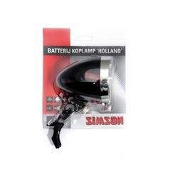 Simson koplamp Holland batterij aan/uit zwart (8711646207716)
