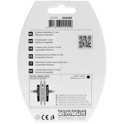 Simson Remschoenen V-breake 70mm (8711646202049)