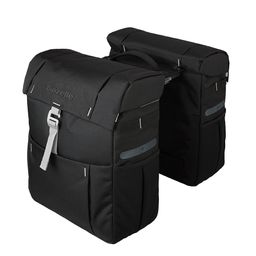 Gazelle Tas dubbel black olive adapter Mik (8714827983072)