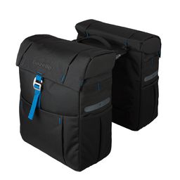 Gazelle Tas dubbel black spark blue adapter Mik (8714827983058)