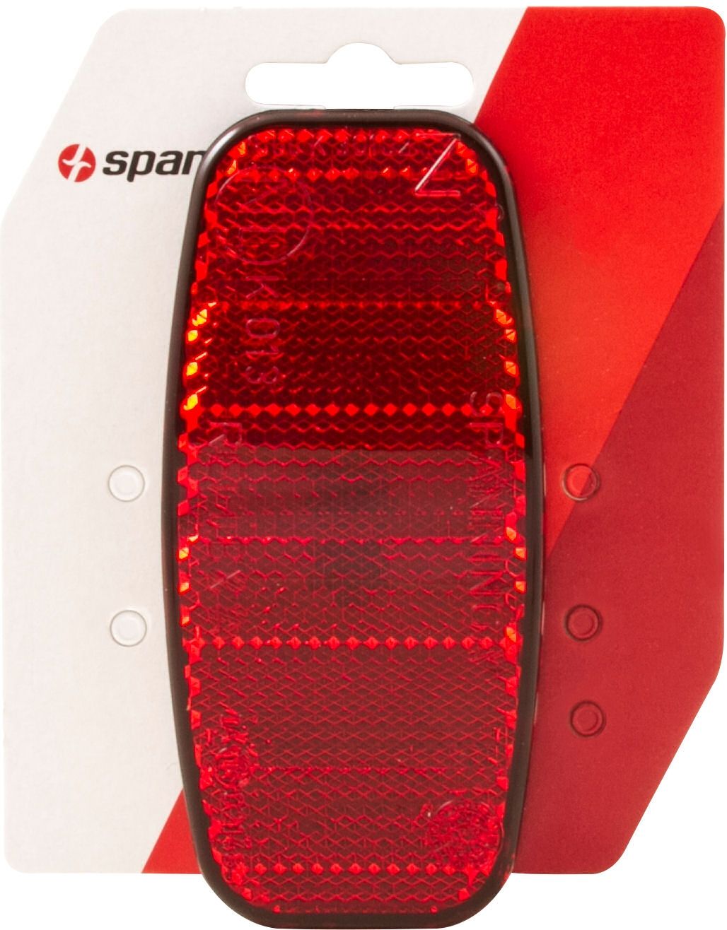 Achterdrager reflector Spanninga ovaal - rood (8715117020705)