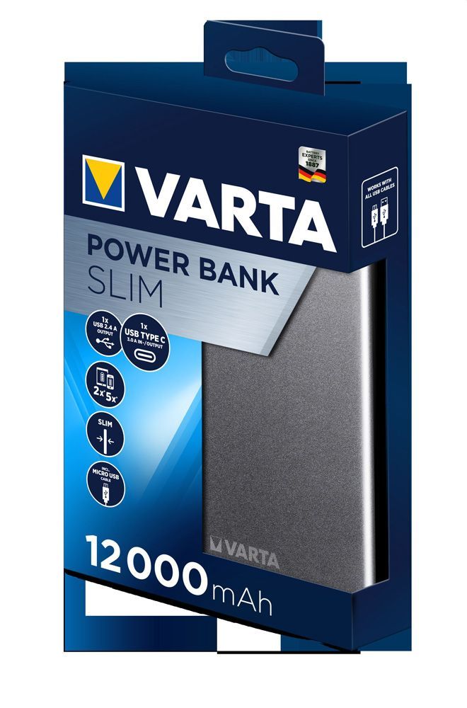 Premie Varta slim power bank 12000 zw (4008496926930)