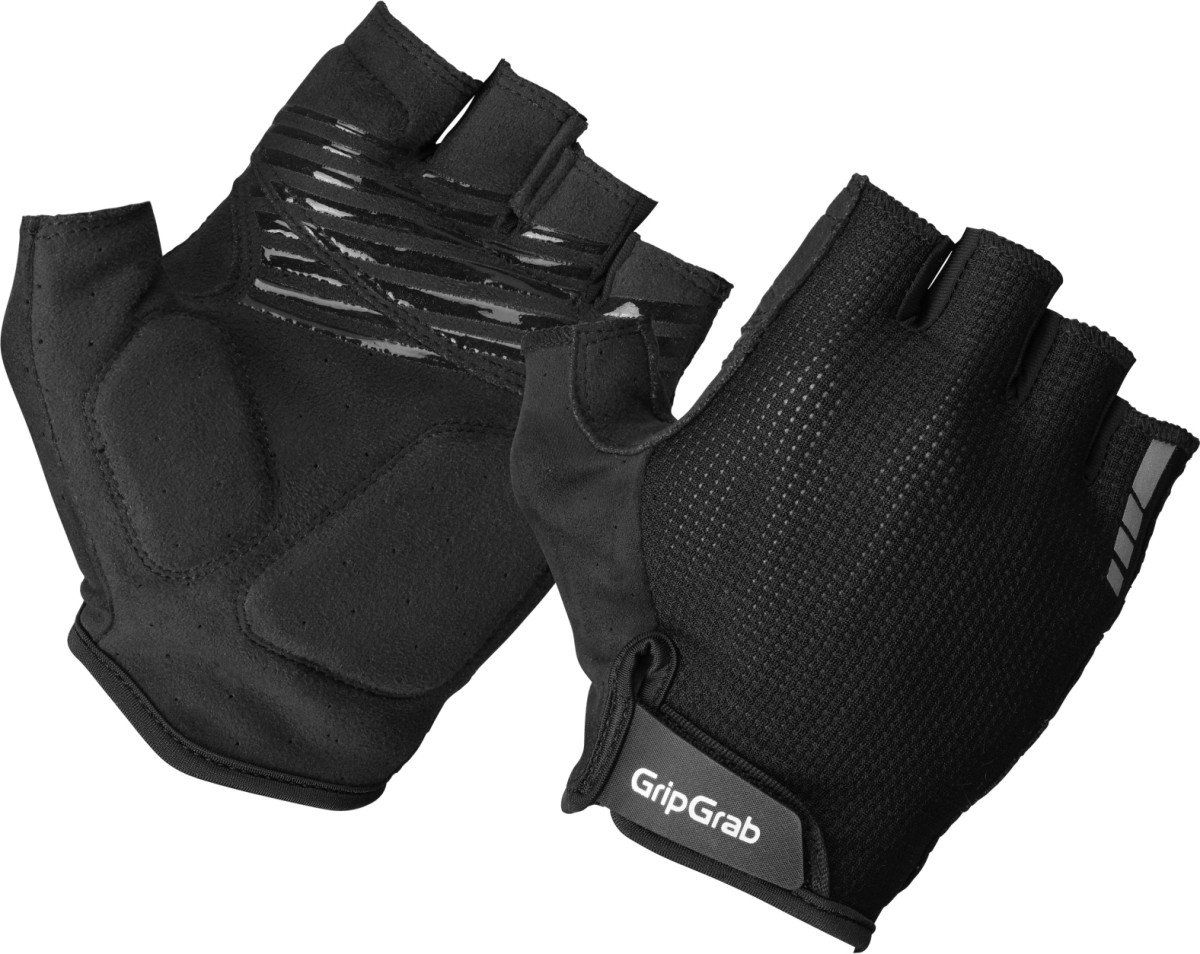 Gripgrab EXPLR Padded Korte Vinger Zomer Handschoenen - Black - S/8 (5708486033370)