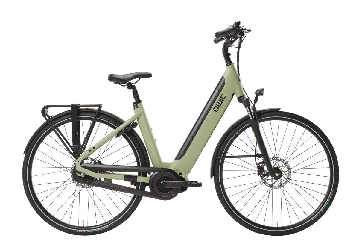 QWIC INTER Daily 540Wh Dames Khaki Green M 49cm 2025 (8718792548342)