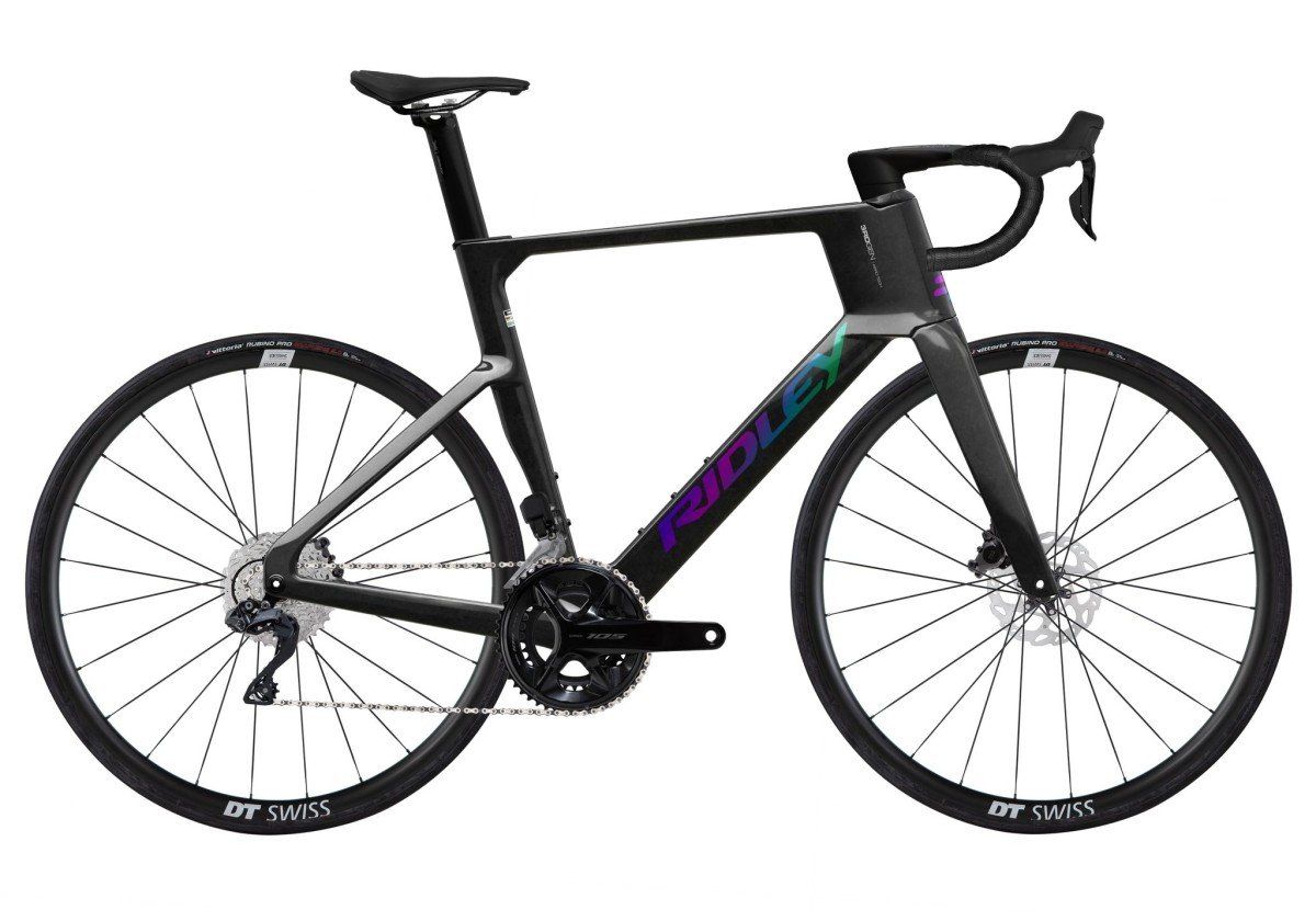 Ridley Noah 3.0 Shimano 105 DI2 // 2x12s Zwart (8) / Oil Slick (D170) M 2025 (5400928628761)