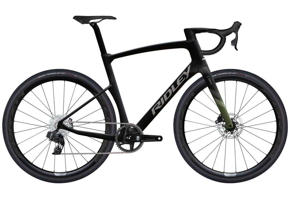 Ridley Kanzo Fast Shimano GRX800 1x12sp Black Metallic (9) / Silver (0) (Matt) M 2025 (5400928674034)