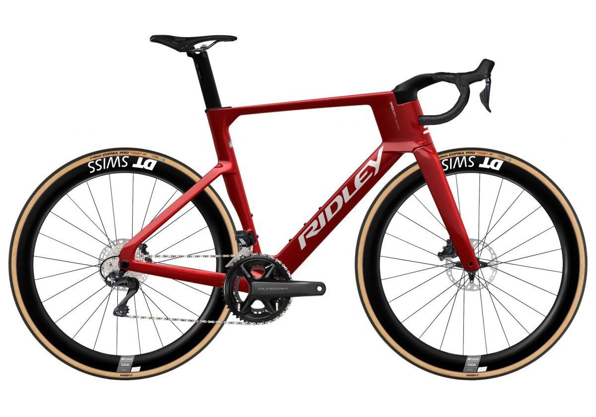 Ridley Noah Fast 3.0 Shimano Ultegra DI2 2x12sp Candy Red Metallic / Rood / Wit (Glossy) M 2025 (5400928631532)