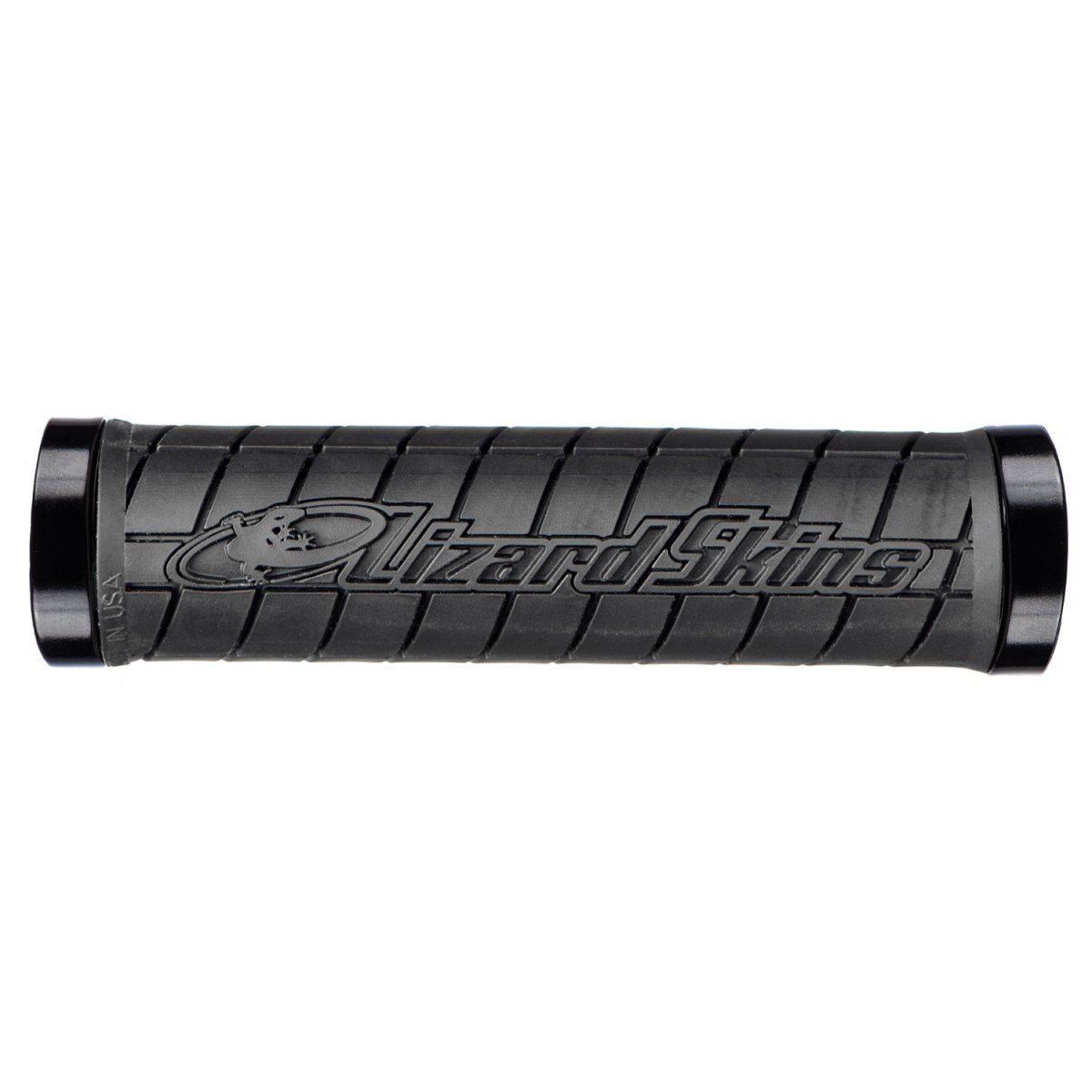 Lizardskins Handvaten lock-on logo - zwart zwarte clamps (0696260560103)