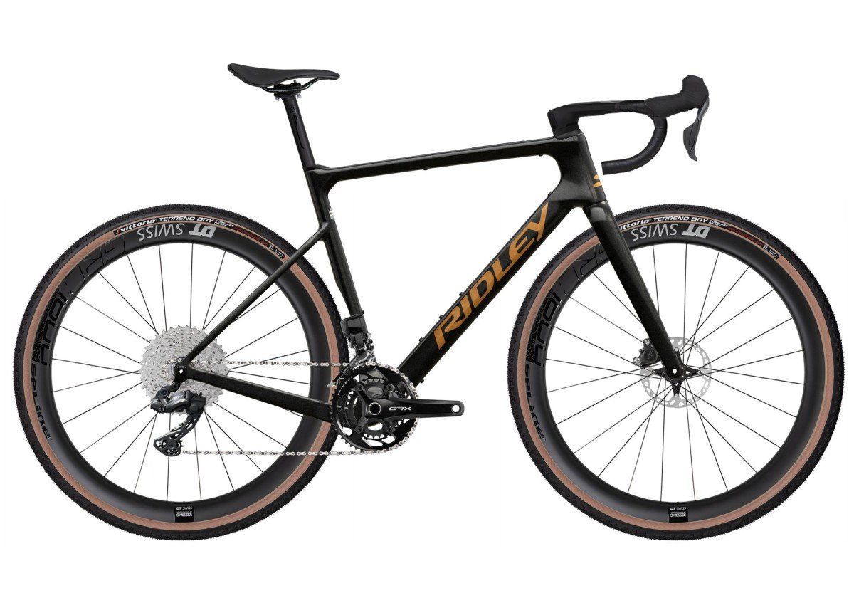Ridley Astr Shimano GRX800 DI2 2x Black Metallic / Bronze Gold (Glossy) L 2025 (5400928632263)