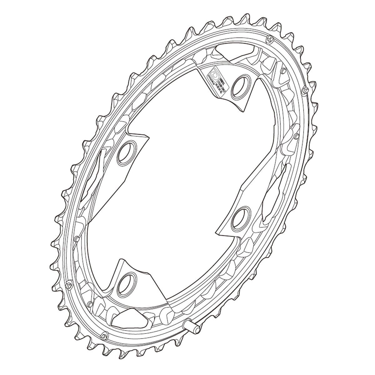 Shimano Kettingblad 42T-AL 10Sp Div FC-M670/M660/670/780 (4524667932642)