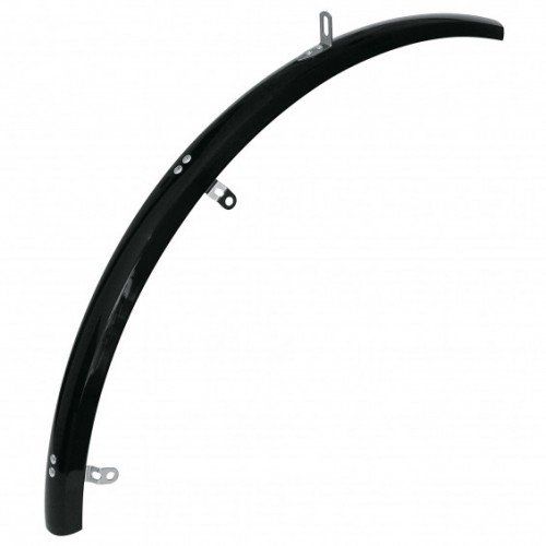 Merkloos Voorspatbord 28" kunststof 50 mm - mat zwart (8716637020374)