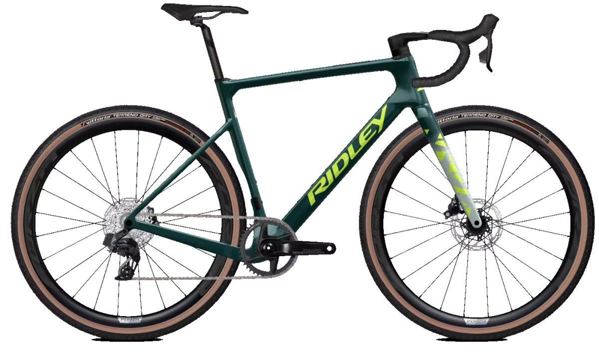 Ridley ASTR GRX600 2x12 Storm Green Metallic / Lime Green (glossy) L 2026 (SBIASTRID099)