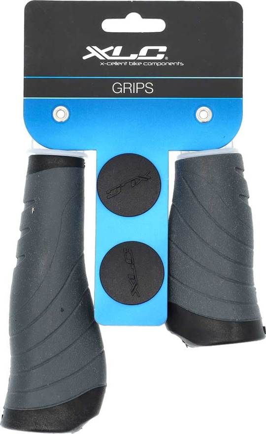 Handvat Xlc ergo 135/92mm cf zw/gry stel (4032191691787)