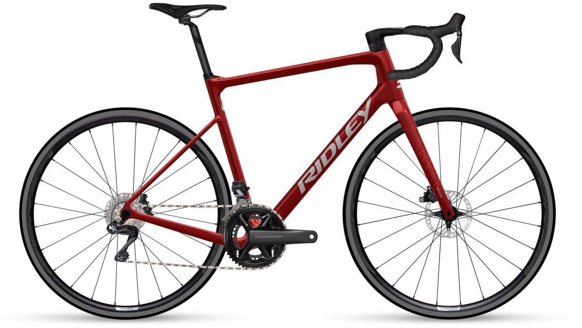 Ridley Grifn Road Shimano 105 - 2x12 Candy Red Metallic Silver L 2026 (5400928737876)