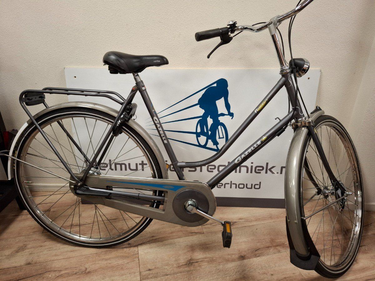 Gazelle Primeur Lage instap Grijs 57cm 2001 (F.26700)