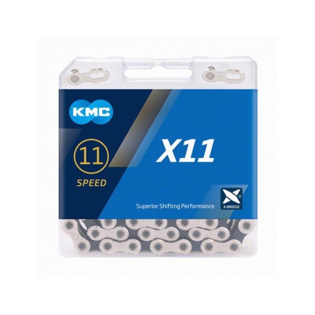 KMC ketting X11 silver/black 114s (4715575890296)