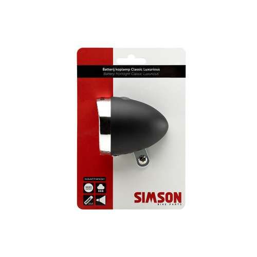 Simson koplamp Classic Luxurious batterij 30 lux z (8711646933370)