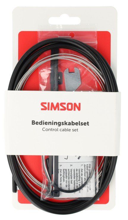 Simson schakel kabel Nexus rvs zwart (8711646935480)