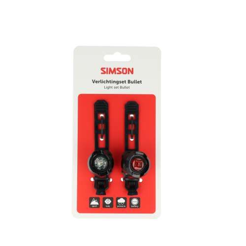 Simson verlichtingsset Bullit batterij (8711646936845)