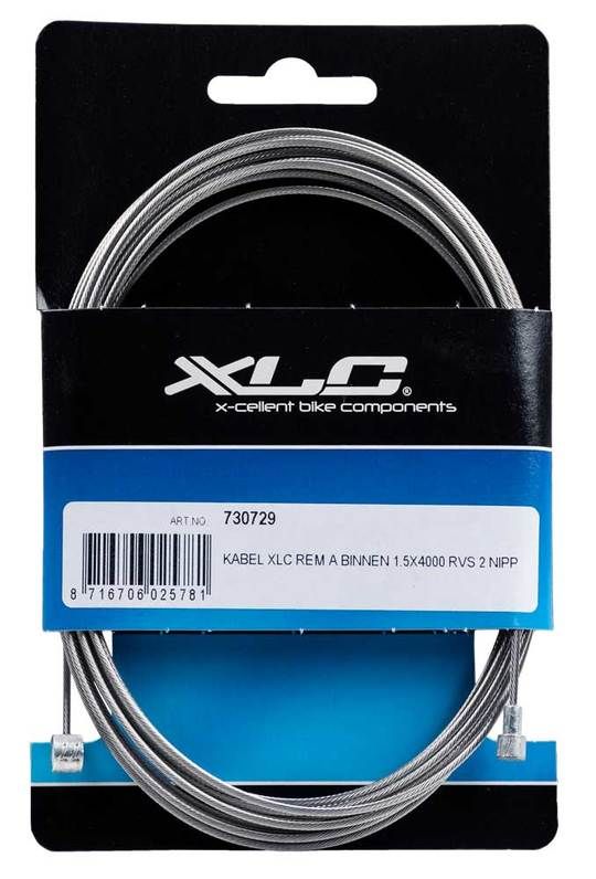 Kabel Xlc rem a binnen 1.5x4000 rvs 2 nipp (8716706025781)