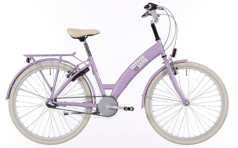 BIKE FUN Lots of Love Meisjes Lila/violet 36cm 2026 (8592842222433)