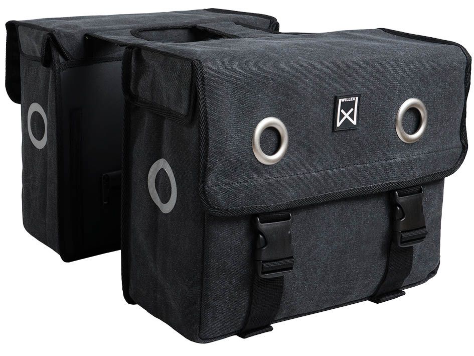 Willex Dubbele Canvas Tas 40L - Zwart (5425023133927)