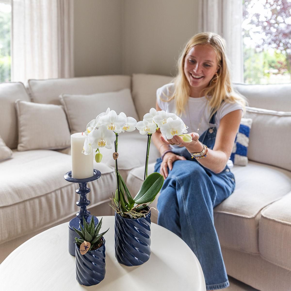 Kolibri Home | Candy sierpot | Hoog - Blue - Ø9cm (8785279222958)