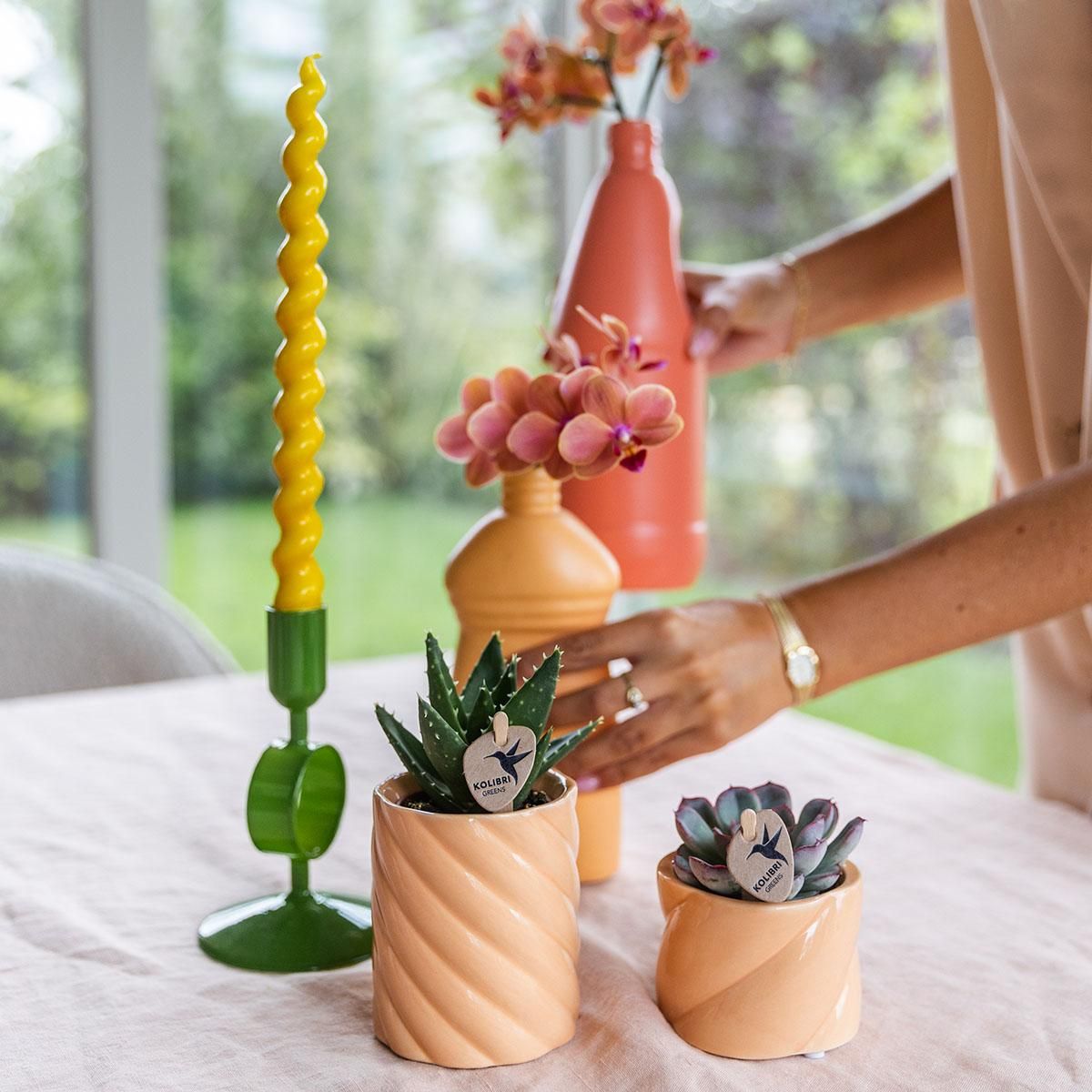 Kolibri Home | Candy sierpot | Hoog - Peach - Ø6cm (8785279223009)