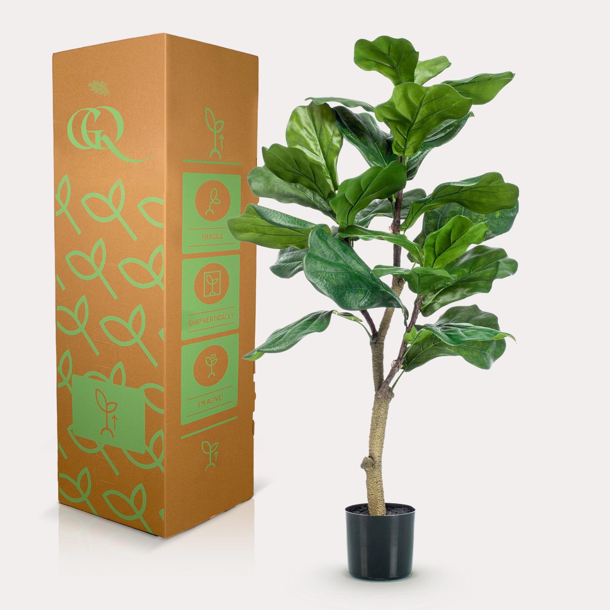 Kunstplant - Ficus Lyrata - Tabaksplant - 90 cm (8720872540337)
