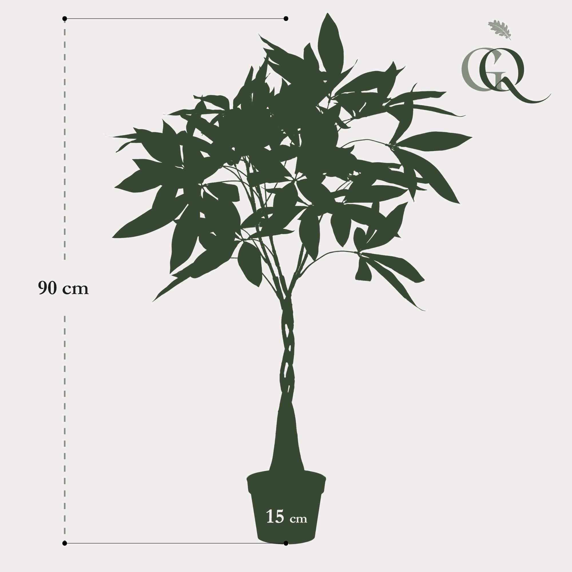 kunstplant - Pachira aquatica - Geldboom (8720872542300)