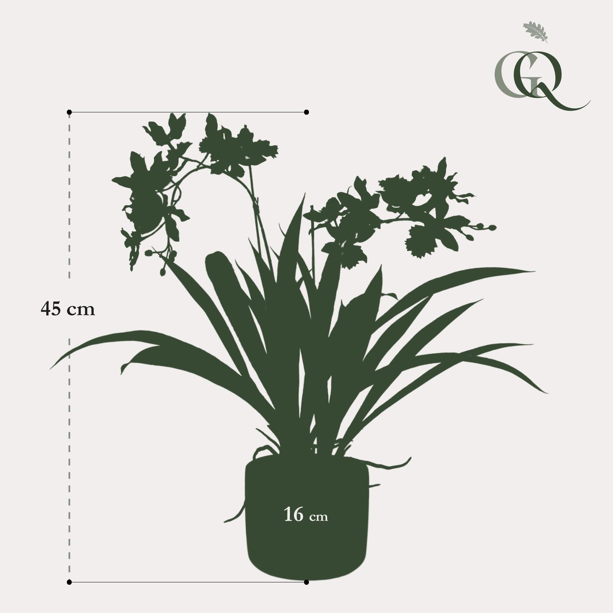 Kunstplant - Orchidee - Bordeaux (8720872541761)