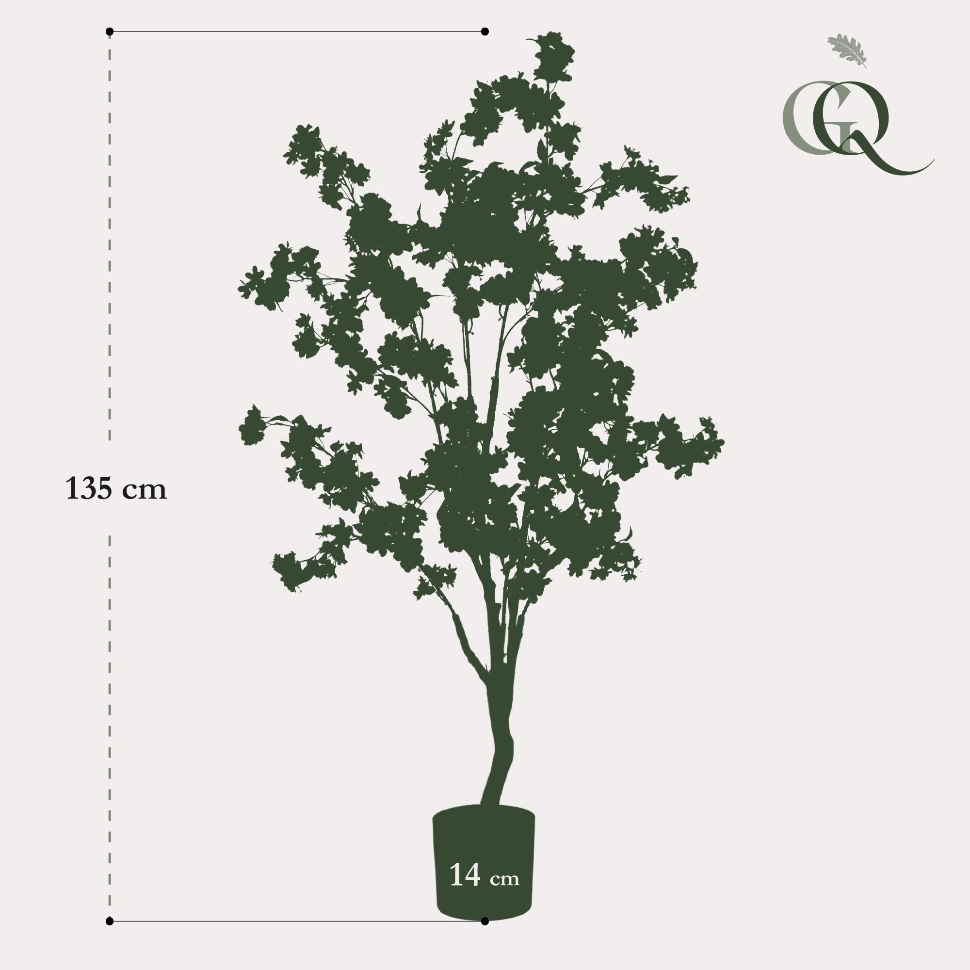 Kunstplant - Prunus - Kersenbloesem - Wit (8720872541723)