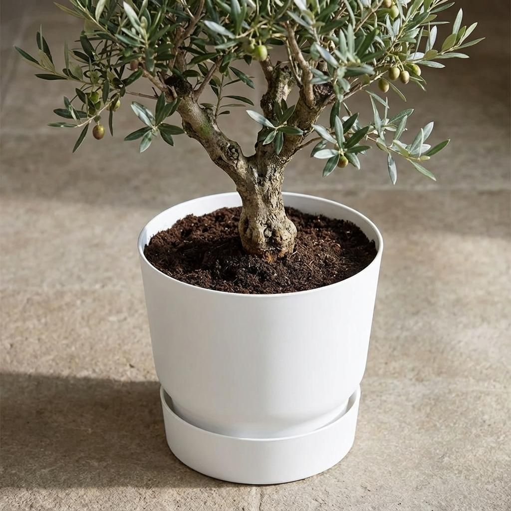 Elho greenville round white - D30cm (8711904338558)