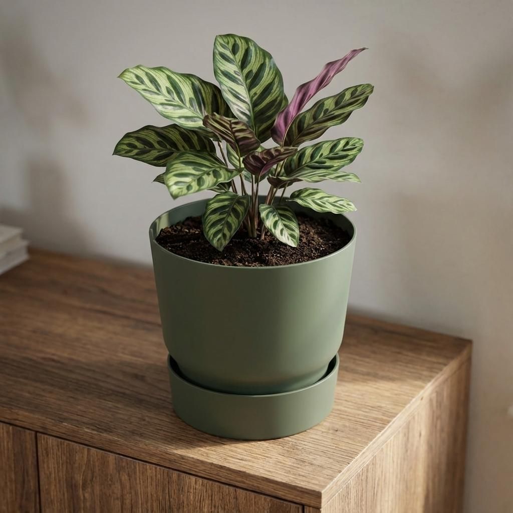 Elho greenville round leaf green - D25cm (8711904332433)