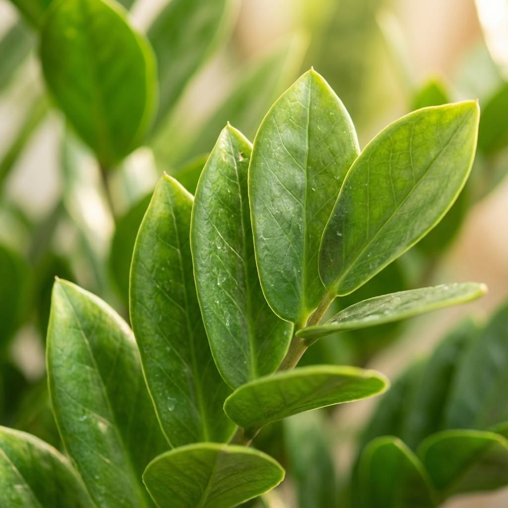 Zamioculcas Zamiifolia met Zeegras mand naturel (8721042062987)