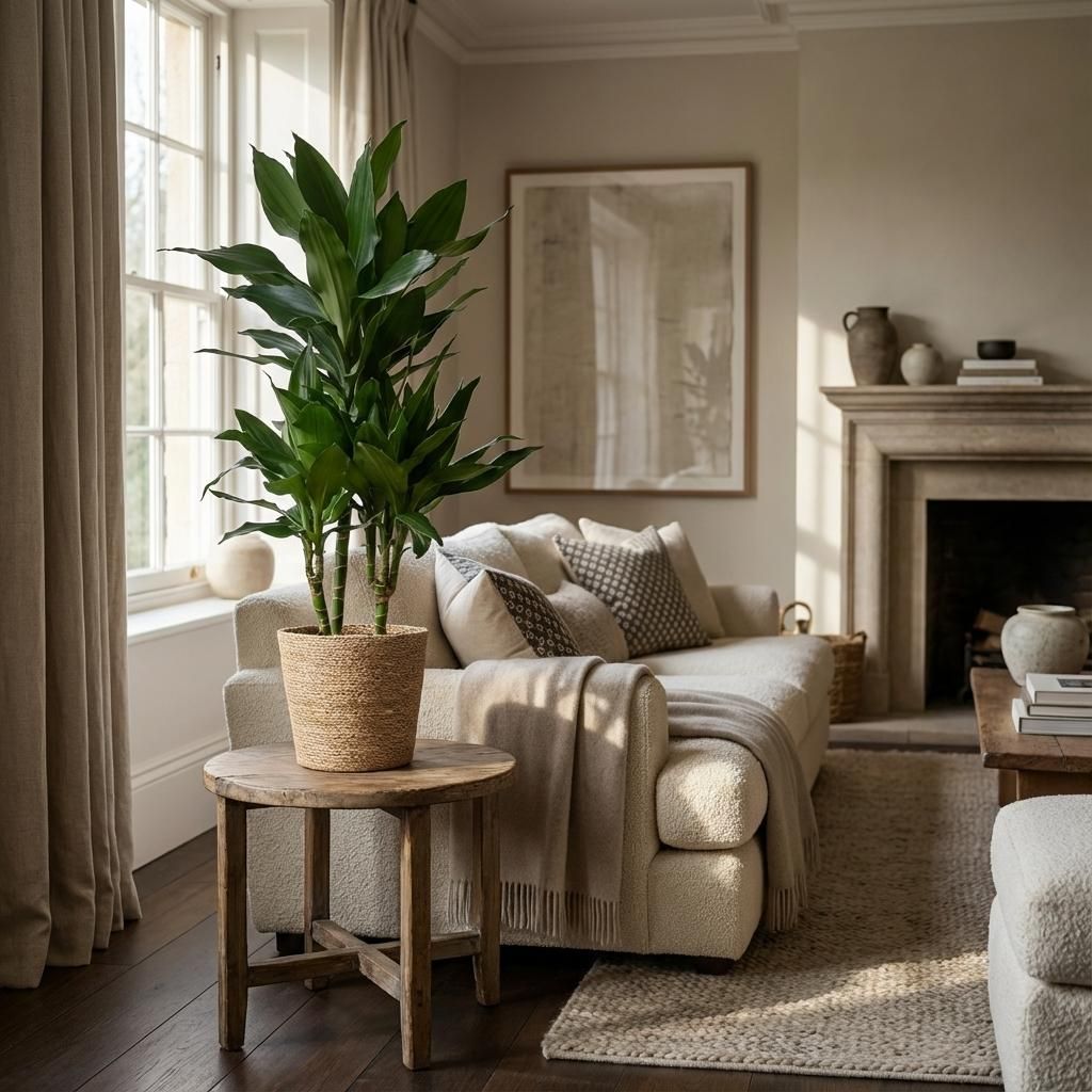 Dracaena Janet Lindt met Zeegras mand naturel (8721042063236)