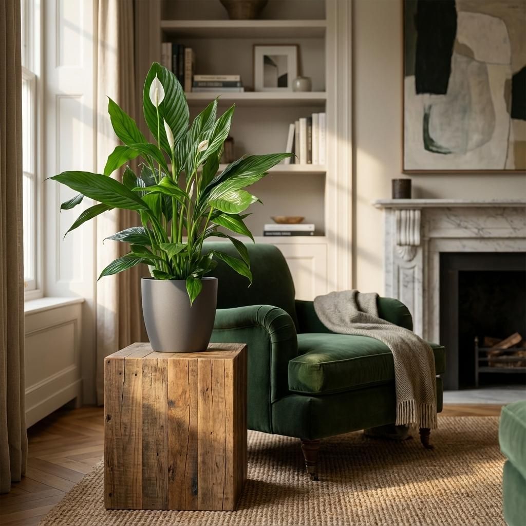 Spathiphyllum met Potter grijs (8721042063519)