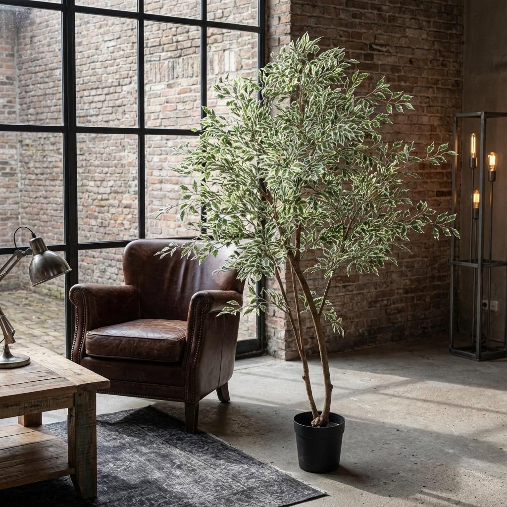 ARTIFICIAL Ficus benjamina variegata (51791)