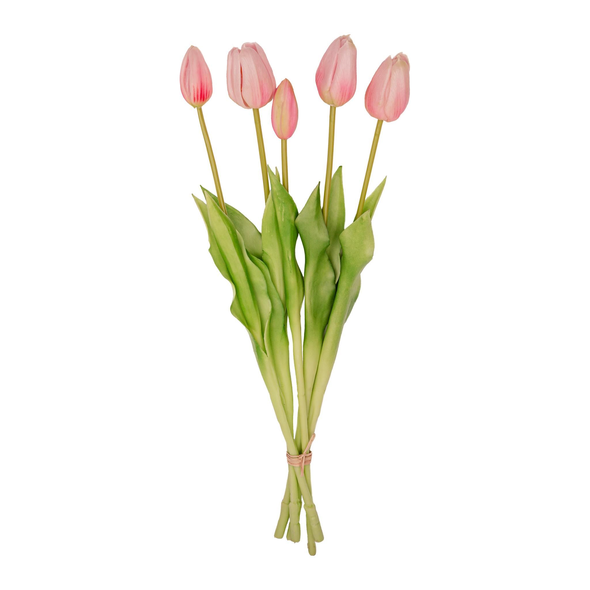 Vaas Aardbeien meisje + 10x real touch Tulp Pink (8720872023809)