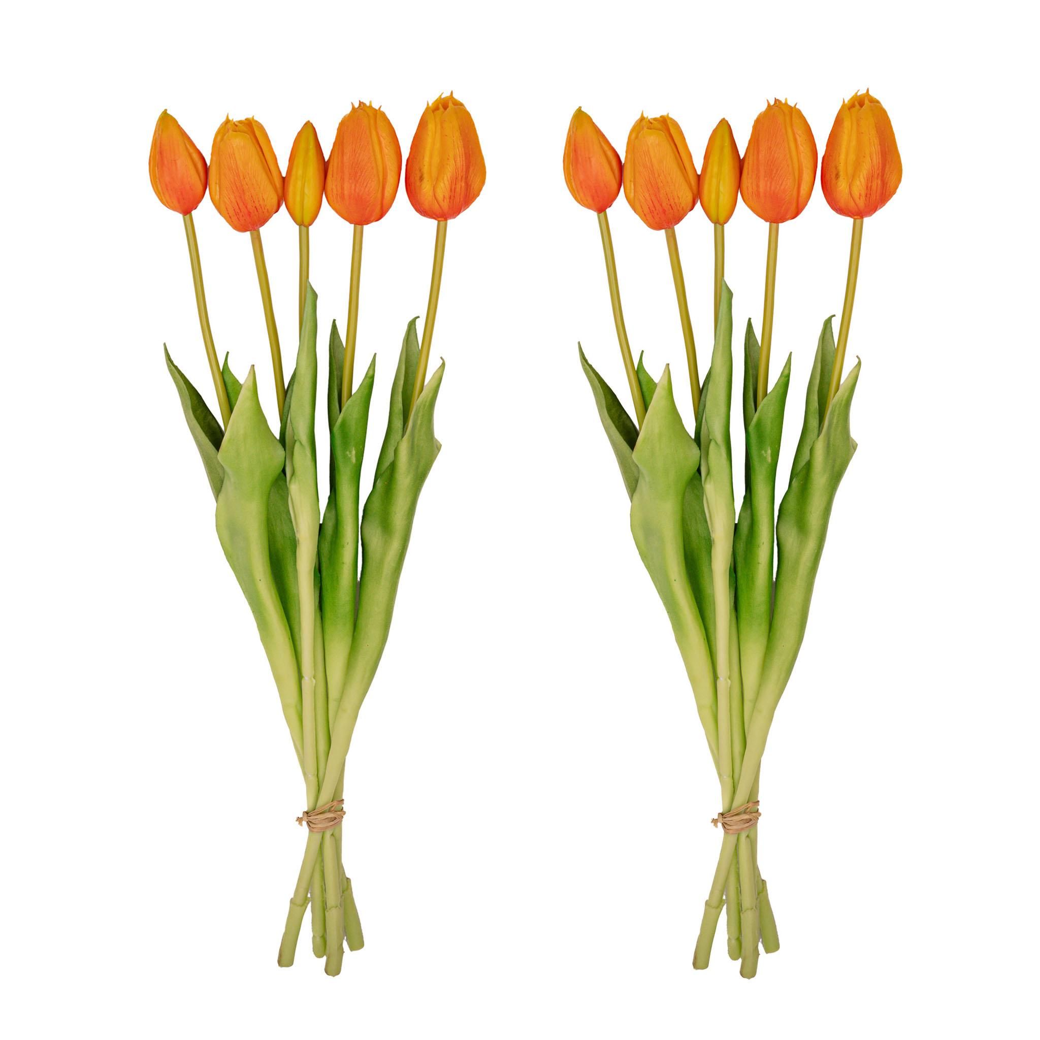 Vaas Jessie Strik + 10x real touch Tulpen Orange (8720872023816)