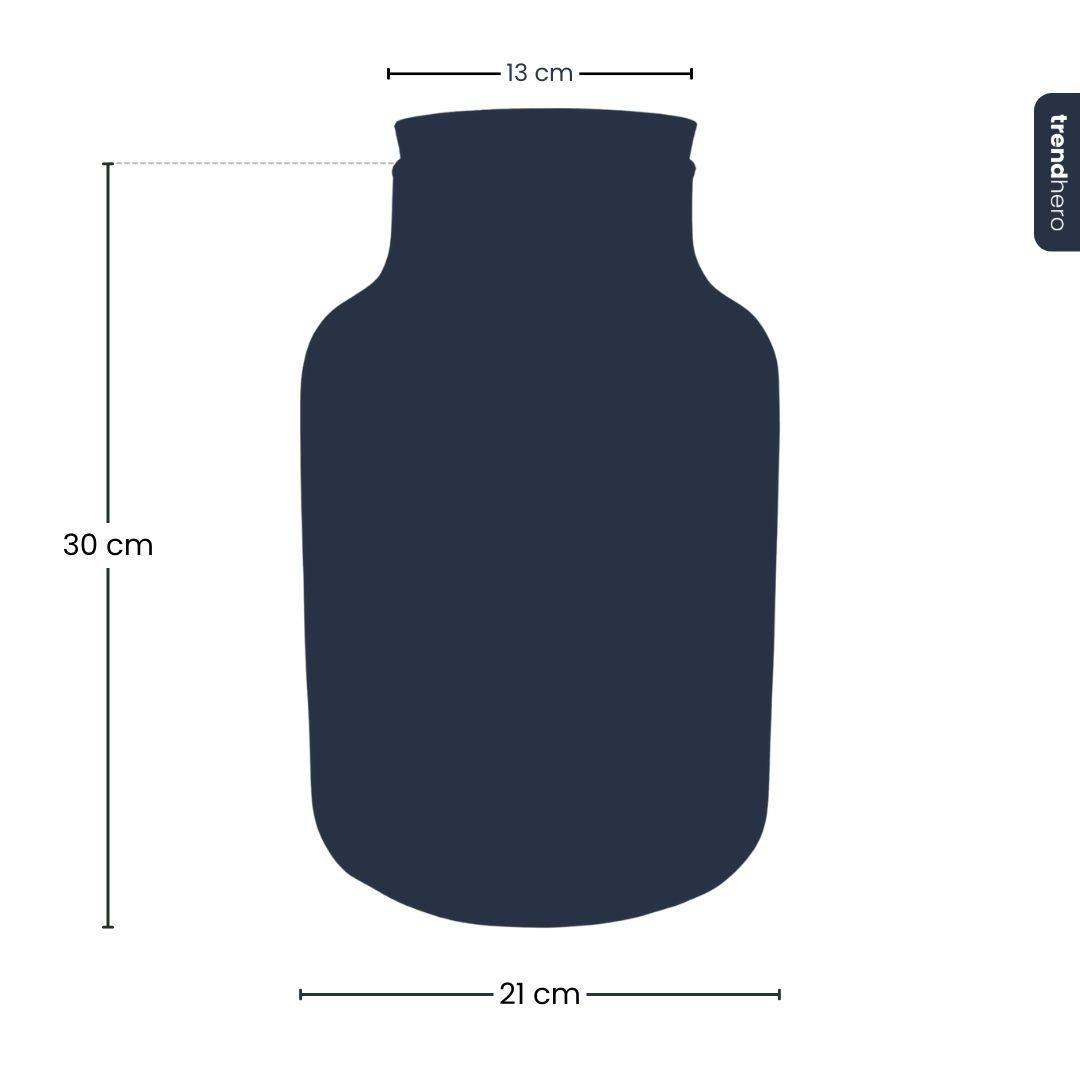 Terrarium fles met verlichting - Milky - Ø 21 cm ↑ 30 cm (8720872024943)