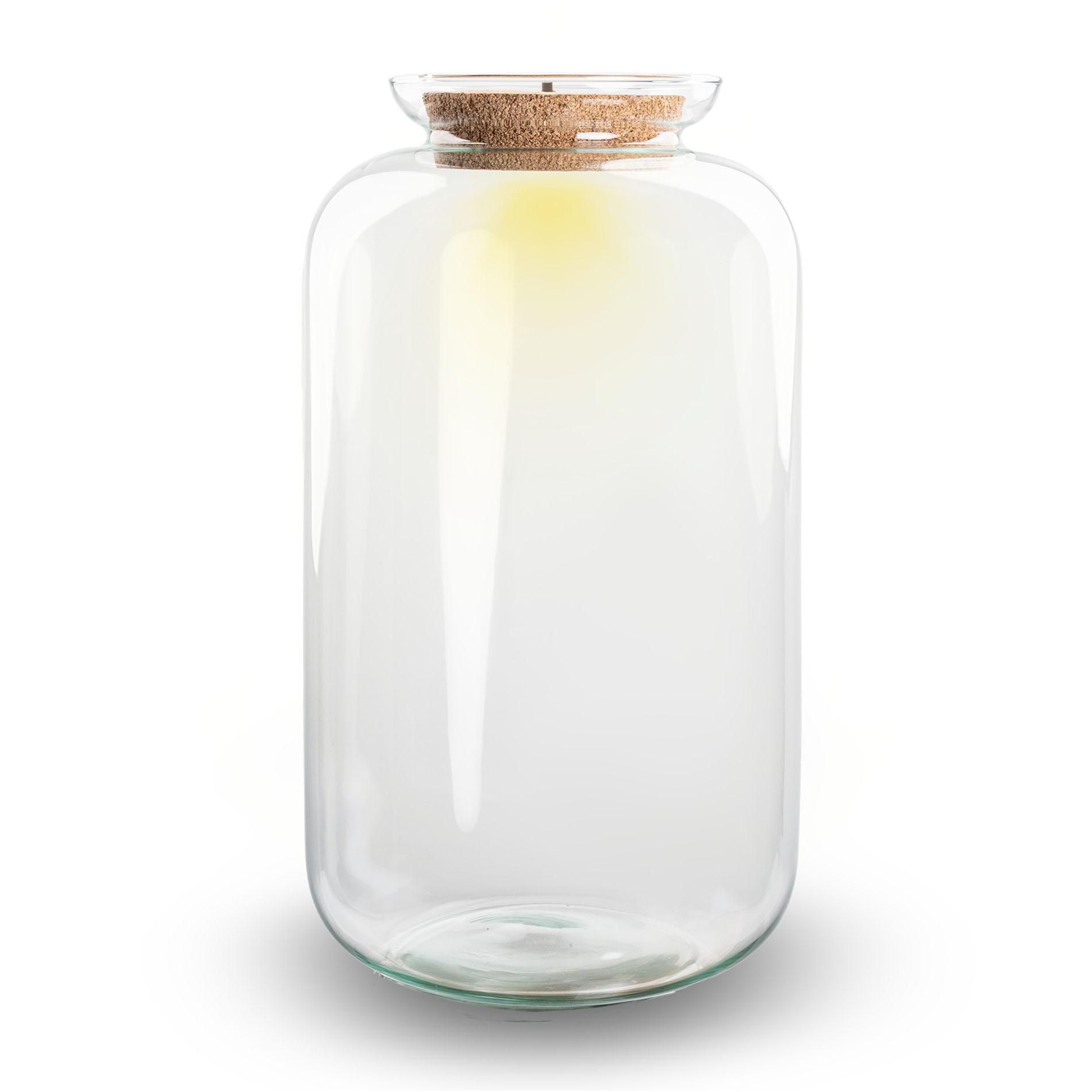 Terrarium fles met verlichting - Sven XL - Ø 23 cm ↑ 43 cm (8717336483354)